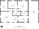 Layout of the floor plan showcasing the relationship between rooms and total 943 sqft at 5326 Brazos Dr, Indianapolis, IN 46237