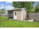 Backyard shed with screened-in porch at 5326 Brazos Dr, Indianapolis, IN 46237