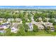 Breathtaking aerial shot showcasing a beautiful neighborhood with mature trees, manicured lawns, and an aerial view of a balloon at 6610 Royal Oakland Dr, Indianapolis, IN 46236