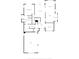 First floor plan highlighting the kitchen, living room, primary bedroom, and garage at 6610 Royal Oakland Dr, Indianapolis, IN 46236