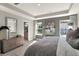 Bright main bedroom with large windows, walk-in closet, and ensuite bathroom at 6702 Halsey St, Zionsville, IN 46077