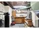 Unfinished basement area with work bench and storage shelves at 8641 Cholla Rd, Indianapolis, IN 46240