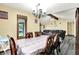 Inviting dining room featuring natural light and an adjacent living area at 926 Brookside Ln, Plainfield, IN 46168
