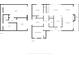 Floor plan for two-story home, including garages, bathrooms, bedrooms, kitchen, and balcony at 10444 N State Road 9, Fountaintown, IN 46130