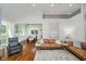 Inviting living area with hardwood floors, an open dining area, and comfortable seating arrangement at 10510 Inverness Ct, Fishers, IN 46037
