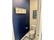 Powder room features stylish shark art above the toilet paper dispenser at 1349 Sunset Blvd, Avon, IN 46123