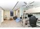Unique bedroom featuring a lofted bed, desk, and comfortable seating, perfect for a room at 13909 Waterway Blvd, Fishers, IN 46040