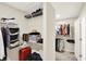 Spacious walk-in closet offering ample shelving and storage for clothes and accessories at 16598 Dominion Dr, Fortville, IN 46040