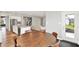 View of the kitchen, breakfast nook, and living room highlighting the open floor plan at 16598 Dominion Dr, Fortville, IN 46040
