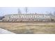Scenic Geist Waterfront Park sign with stone base and landscape at 16598 Dominion Dr, Fortville, IN 46040