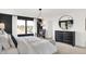 Bedroom features carpeted floors, neutral decor and a padded headboard at 1725 Hemlock Cir, Greenfield, IN 46140
