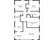 Detailed floor plan showcasing the layout and dimensions of the house at 1844 N Riley Ave, Indianapolis, IN 46218