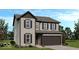 Charming two-story home featuring a two-car garage, complemented by well-maintained landscaping at 1914 White Oak Dr, Shelbyville, IN 46176