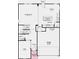 First-story floor plan featuring the Flex Room, Great Room, Kitchen, and Garage at 1914 White Oak Dr, Shelbyville, IN 46176