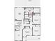 Second-story floor plan featuring the Primary Suite, 3 additional bedrooms, and a bath at 1914 White Oak Dr, Shelbyville, IN 46176