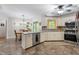 Open kitchen with stainless steel appliances and breakfast nook at 2027 Round Barn Ct, Anderson, IN 46017