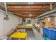 Unfinished basement providing ample space for storage, work, or potential customization at 2445 S Bolton Ave, Indianapolis, IN 46203