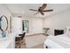Bright bedroom with a white rug, desk, and modern furniture at 246 Westchester Blvd, Noblesville, IN 46062