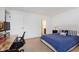 This bedroom includes a desk, access to a bathroom and is carpeted at 246 Westchester Blvd, Noblesville, IN 46062
