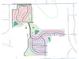 A detailed community map showing lot locations, street names, and neighborhood amenities in a color-coded layout at 438 Weaver Ln, Pittsboro, IN 46167