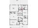 Upstairs floor plan featuring primary suite, primary bath, three additional bedrooms and a loft at 438 Weaver Ln, Pittsboro, IN 46167