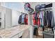 Spacious walk-in closet with ample storage and a vanity area at 5848 Sheffield Ln, Whitestown, IN 46075