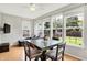Bright breakfast nook with multiple windows and view of the back yard at 7312 Drum Castle Ct, Indianapolis, IN 46259