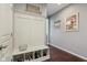 Mudroom area with storage cubbies and coat hooks is perfect for organizing gear at 9656 Summerton Dr, Fishers, IN 46037
