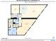 Detailed floor plan showcasing the layout and dimensions of the home's living spaces at 970 Fort Wayne Ave # 303, Indianapolis, IN 46202