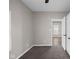 Bedroom with neutral paint, new carpet, natural light from the window, view of another room at 1216 N Ewing St, Indianapolis, IN 46201