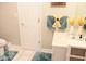 Fresh bathroom with vanity, decorative towels and rugs at 14020 Brookstone Dr, Carmel, IN 46032