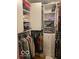 Organized walk-in closet with shelving, drawers, and ample hanging space at 1425 Winding Trail Cir, Greenwood, IN 46142