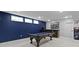 Finished basement featuring a billiard table, wet bar with seating, and recessed lighting at 17359 Wilkes Way, Westfield, IN 46074