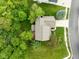 Overhead view of a well-maintained home with mature trees and landscaping at 18278 Benton Oak Dr, Noblesville, IN 46062