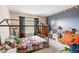 Bright bedroom with a playful bed frame and plenty of space for imagination at 18278 Benton Oak Dr, Noblesville, IN 46062