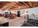 The basement includes a rec area, dining area, and workout space at 2110 Allison Ave, Speedway, IN 46224