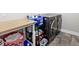 Well-organized laundry room with front load washer and dryer at 217 N Liberty Blvd, Mooresville, IN 46158