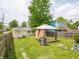 Spacious backyard featuring a covered patio and ample green space at 2528 S Pennsylvania St, Indianapolis, IN 46225