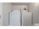Laundry area showcasing a dryer and washing machine at 2528 S Pennsylvania St, Indianapolis, IN 46225