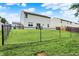 Spacious fenced backyard with a well-maintained lawn, perfect for outdoor entertaining at 2623 Senators Way, Indianapolis, IN 46217
