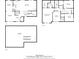 Detailed floor plan showcasing layout of the home, including the living room, Gathering room, and kitchen at 2623 Senators Way, Indianapolis, IN 46217