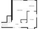 Floor plan displaying the living room, dining area, kitchen, and foyer layout at 2721 W 34Th St, Anderson, IN 46011