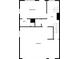 Second floor plan featuring a bedroom, bath, and garage layout at 2721 W 34Th St, Anderson, IN 46011