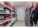 Walk-in closet with custom shelving, offering ample storage space and organization solutions at 2953 Foxborough Dr, Greenwood, IN 46143