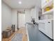 Bright kitchen with white cabinets, stainless steel sink, and new microwave at 2953 Foxborough Dr, Greenwood, IN 46143