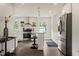 Bright, updated kitchen with stainless steel appliances, quartz countertops, and modern fixtures at 3526 Westfield Dr, Anderson, IN 46011