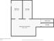 Basement floorplan features a bedroom, finished basement, storage and stairs leading up at 3638 Fieldstone Ln, Plainfield, IN 46168