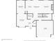 First floorplan features a kitchen, dining room, living room, garage and bathroom at 3638 Fieldstone Ln, Plainfield, IN 46168