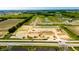 Construction site aerial showing excavators, land movers, and other equipment at 412 Elite St # 2-601, Westfield, IN 46074