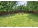 Spacious backyard with fire pit and Adirondack chairs offers relaxation at 4681 Shelby Cir, Greenwood, IN 46143